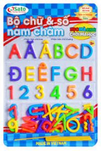 Bộ chữ và số nam châm – chữ hoa (Sato 93)