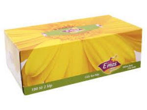 Khăn giấy lụa E'mos Premium hộp 180 tờ