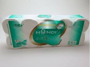 Giấy vệ sinh Hà Nội 10 cuộn không lõi (3 lớp)Túi