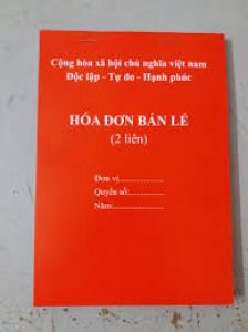 Hóa đơn bán lẻ khổ A5 2 liên