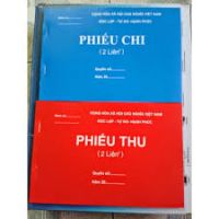 Phiếu chi,phiếu thu 2 liên dày