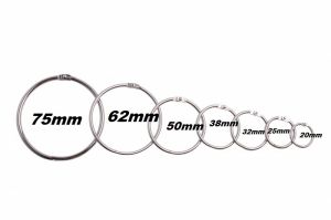 Vòng Inox Card ring binders 20,25,32,38,50,62,75mm