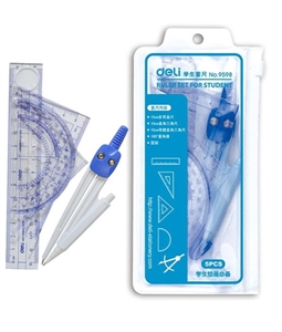 Bộ Eke, compa Deli 9598